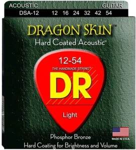 DR Strings Confezione da 2 corde acustiche DSA-2/12 Dragon-Skin bronzo fosforo - Foto 1 di 1