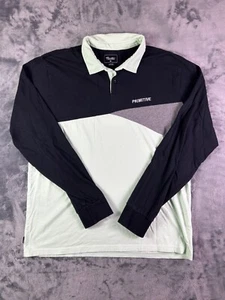 Y2K Primitive Skateboarding Colorblock Rugby Shirt Large Black Mint - Picture 1 of 8