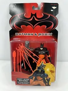 Vintage 1997 Kenner Batman & Robin Heat Scan Action Figure Orange - Picture 1 of 7