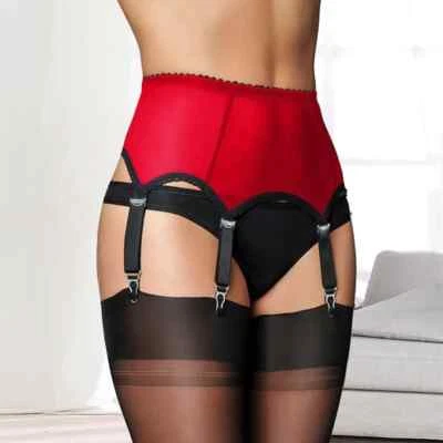 Sexy Strumpfhalter Damen Hoch Taille Netz Strumpfband Weiblich Elastisch - Bild 1 von 4