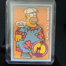 King Size Homer 2001 Inkworks The Simpsons Mania Promo Card #P1 (NM)