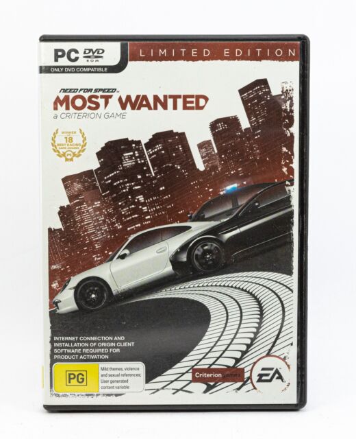 Need For Speed Most Wanted PC DVD-ROM Criterion Game EA 2012