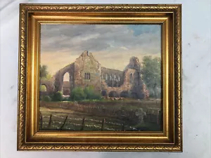 Domruine-walbeck oil painting by German artist signed with letter on back - Picture 1 of 12