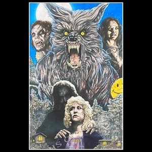 The Howling Werewolf Horror Movie 11x17 Art Print Signed By Chris Oz Fulton - Picture 1 of 1