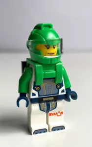 Astronauta - Traje Espacial Mujer Blanco y Verde Brillante Lego minifigura cty1753 60434 - Imagen 1 de 3