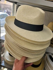 cappello crema mod. Borsalin uomo estivo elegante cerimonia fontana hat man - Imagen 1 de 1