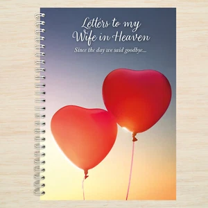 Briefe an meine Frau im Himmel Notizbuch | Trauertagebuch | Gedenkgeschenk für Verlust - Bild 1 von 13