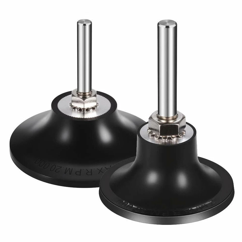 SATC 2PCS 2" & 3" Sanding Disc Holder Roll Lock Rotary Pad Holder Mandrel 1/4" Shank