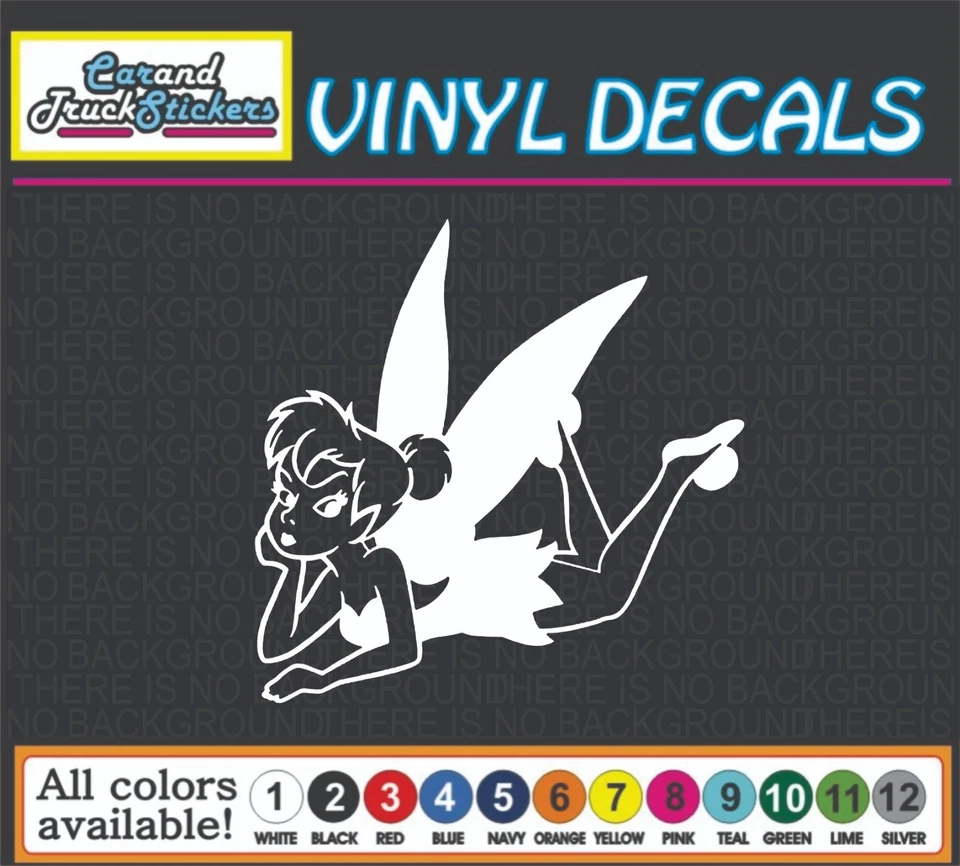 Tinkerbell Disney Peter Pan Pegatina Vinilo Calcomanía Ventana Portátil Dibujos Animados 4 Foto 1 de 1