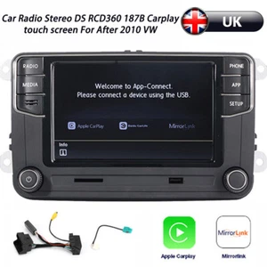 Car Radio Stereo DS RCD360 187B Carplay Bluetooth touch screen For After 2010 VW - Picture 1 of 10