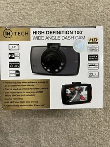 iN TECH 6007 2.7" HD Wide Angle Car Dash Camera - Black New & Sealed - Picture 1 of 4