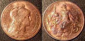 France - III Republic - 5 Cents Daniel Dupuis 1900 Spl ! F119/9 - Picture 1 of 1