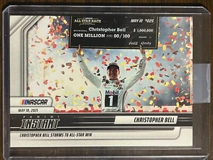 2025 Panini Instant NASCAR #20 Christopher Bell Joe Gibbs Racing - Picture 1 of 2