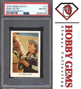 GENE AUTRY PSA 8 1978 Andra Motiv Dina Idoler II A Pop Culture Actor #14 C1 - Picture 1 of 2