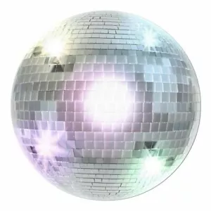 1970'S DISCO BALL CUTOUT 13.5" 70'S STYLE PARTY DECORATION - Picture 1 of 1