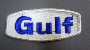 GULF Carburante Ricamato Cucito Uniforme-Giacca Patch 3" - Foto 1 di 2
