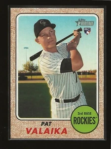 2017 Topps Heritage High Number Pat Valaika Colorado Rockies RC (#692) - Picture 1 of 2