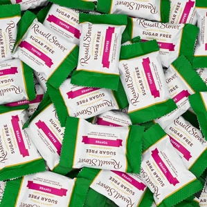 Sugar Free Chocolate Toffee Squares – 1 Lb Bulk Candy Bag – Crunchy Buttery Toff - Picture 1 of 12