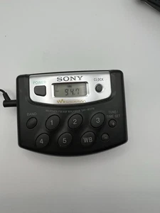 Sony Walkman SRF-M37W Weather FM AM Portable Radio Digital Tuner Black Clock - Picture 1 of 5