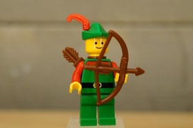 LEGO Forestman cas137a Minifigure Red Plume Arms 6066 Camouflaged Outpost Castle