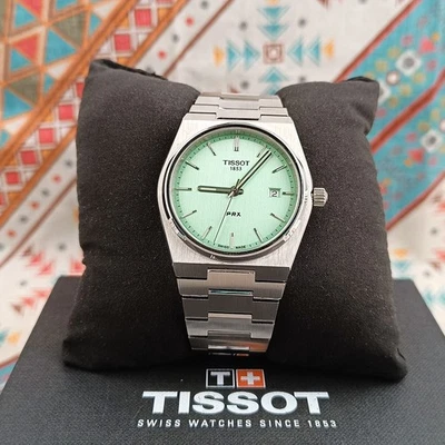 Tissot PRX 40mm Light Green Dial Men's Stainless Steel Watch T137.410.11.091.01 - Image 1 of 4