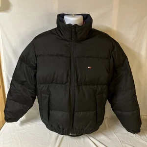 Tommy Hilfiger Mens Down Puffer Jacket Coat Black Small Free Shipping! - Picture 1 of 12