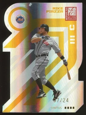 Donruss Elite Mike Piazza Status 2005 troquelado dorado/24 #95 Foto 1 de 2