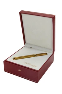 S.T. Dupont Unisex Adults Gold Plated Rollerball Ink Pen - Picture 1 of 11