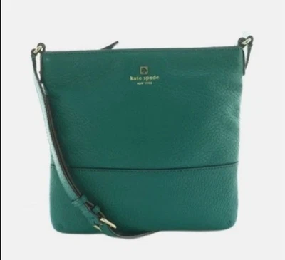 Auténtico Bolso Bandolera Kate Spade Cuero Verde Esmeralda Foto 1 de 4