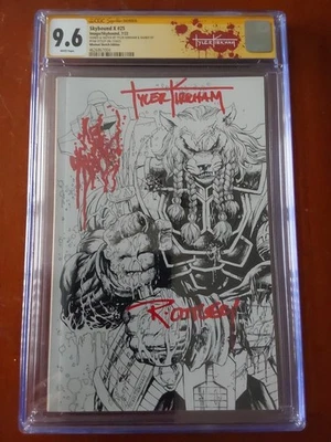 SKYBOUND X 25 CGC 9.6 SS B/W Variant Tyler Kirkham Battle Beast LTD 500 W/Remark - Image 1 of 3