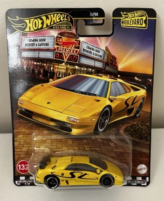 Hot Wheels Premium Boulevard: ‘95 Lamborghini Diablo SV — Real Riders 1:64 Scale - Image 1 of 2