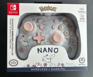 PowerA Enhanced Wireless Nano Controller for Nintendo Switch Pikachu Garden - Picture 1 of 3