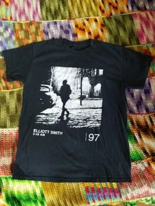 Elliott Smith 97 ORIGINAL TOUR SHIRT XS S black Concert COLLECTABLE TEE merch - Picture 1 of 9