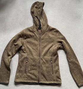 Icepeak Damen Fleece-Jacke mit Kaputze - Größe 38 - braun olive - Bild 1 von 10
