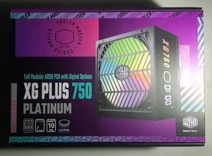 Cooler Master XG PLUS 750 Fully Modular PSU 80+ Platinum PSU 750W RGB LCD - Picture 1 of 10