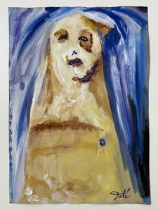 Salvador Dalí (Handarbeit) Mischtechnik auf Papier Gemälde signiert und gestempelt - Bild 1 von 2