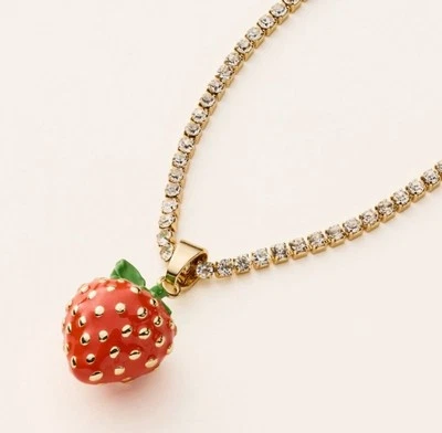 EDICIÓN LIMITADA Collar Tenis Fresa Dije - Kate Spade New York X Target Foto 1 de 4