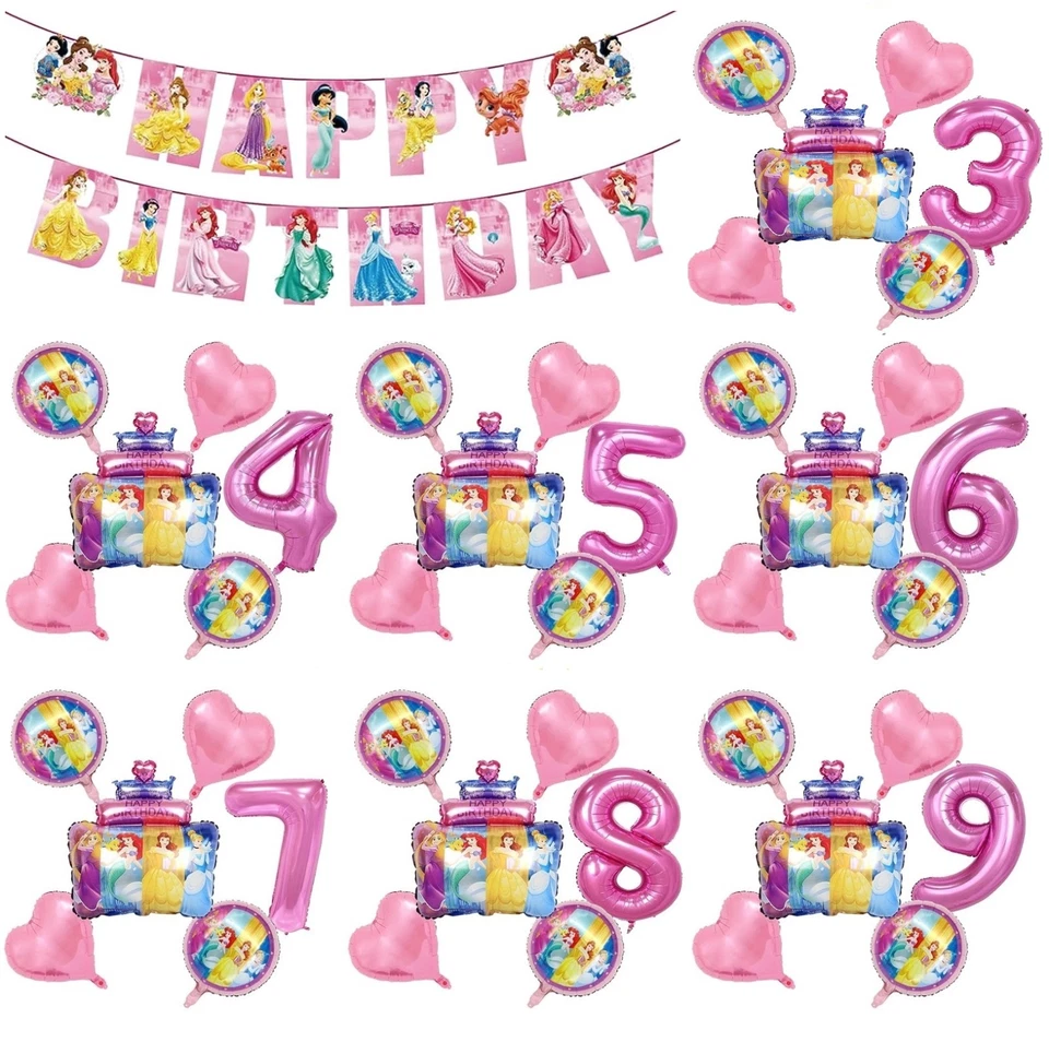 Декоративные предметы для детского дня рождения воздушные шары из фольги и латекса Disney Princess - Изображение 1 из 1