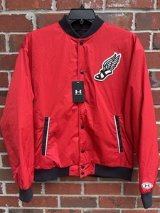 Neu mit Etikett Under Armour Steph Curry Herren UA Icon College Jacke rot schwarz Gr. Medium G3 - Bild 1 von 13