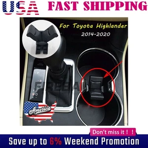Portavasos con consola central para Toyota Highlander 2014-20 Inserto Divisor Actualización - Imagen 1 de 7
