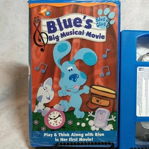 Blues Clues: Blues Big Musical Movie VHS 2000 Nickelodeon Paramount Blue Tape - Picture 1 of 3