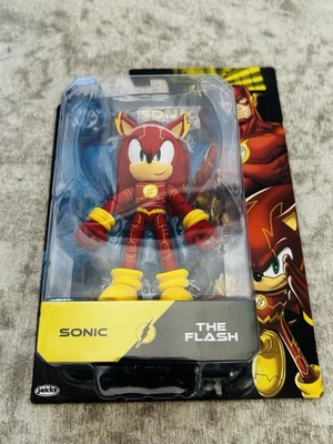 DC x Sonic The Hedgehog Sonic As The Flash Action Figure Jakks -  New 2025 🔥 - Image 1 of 4