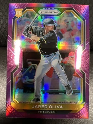 2021 Panini Prizm Jared Oliva Purple Prizm Parallel #34 (RC) - Image 1 of 4