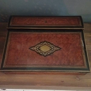 Napoleon III writing desk. 19th century marquetry Boulle to restore - Picture 1 of 16