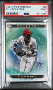2024 Topps Inception MLB #78 Elly De La Cruz Green Base RC Reds Rookie PSA 9 - Bild 1 von 2