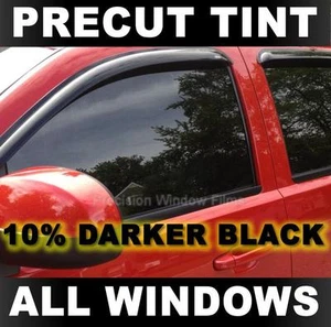 Precut Window Tint for Ford F-150 Standard Cab 1980-1989 - 10% Darker Black Film - Foto 1 di 1