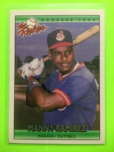 Tarjeta de béisbol 1992 Donruss #98 Manny Ramírez Cleveland Indians RC novato  - Imagen 1 de 2