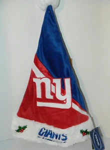 New York Giants Holiday Christmas Santa Hat tailgate party gift Adult size Cap - Picture 1 of 4