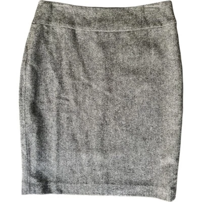 Cabi Mezcla Lana Gris Falda Lápiz Mujer Talla 8 Foto 1 de 4