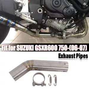 Slip for Suzuki GSXR 750 600 2006-2007 Exhaust Mid Link Pipe 51mm Connect Tube . - Picture 1 of 11